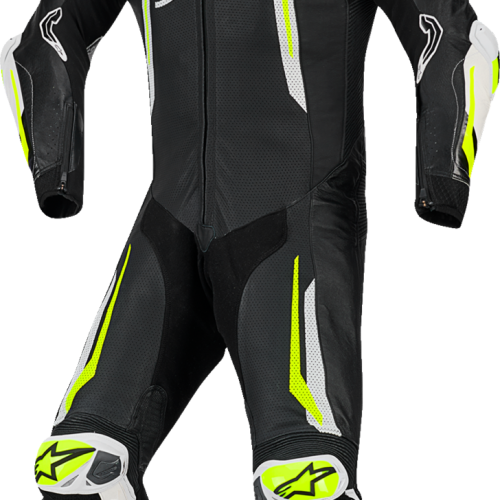 SUIT GP TECH V5 BLK/WHT/YEL FLUO 58