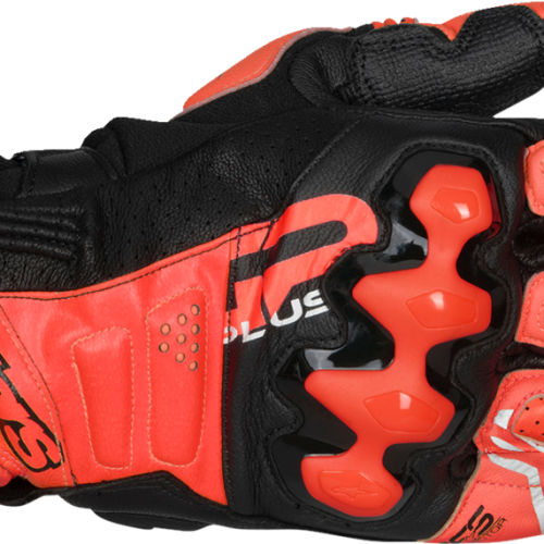 GLOVE GP+ R V3 LTHR BRT RD/RD FLUO 2X