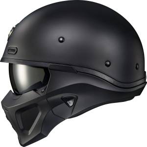 COVERT X OPEN-FACE CASCO MATTE NEGRO