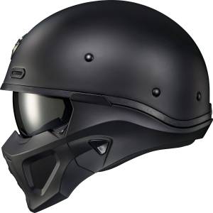 COVERT X OPEN-FACE CASCO MATTE NEGRO