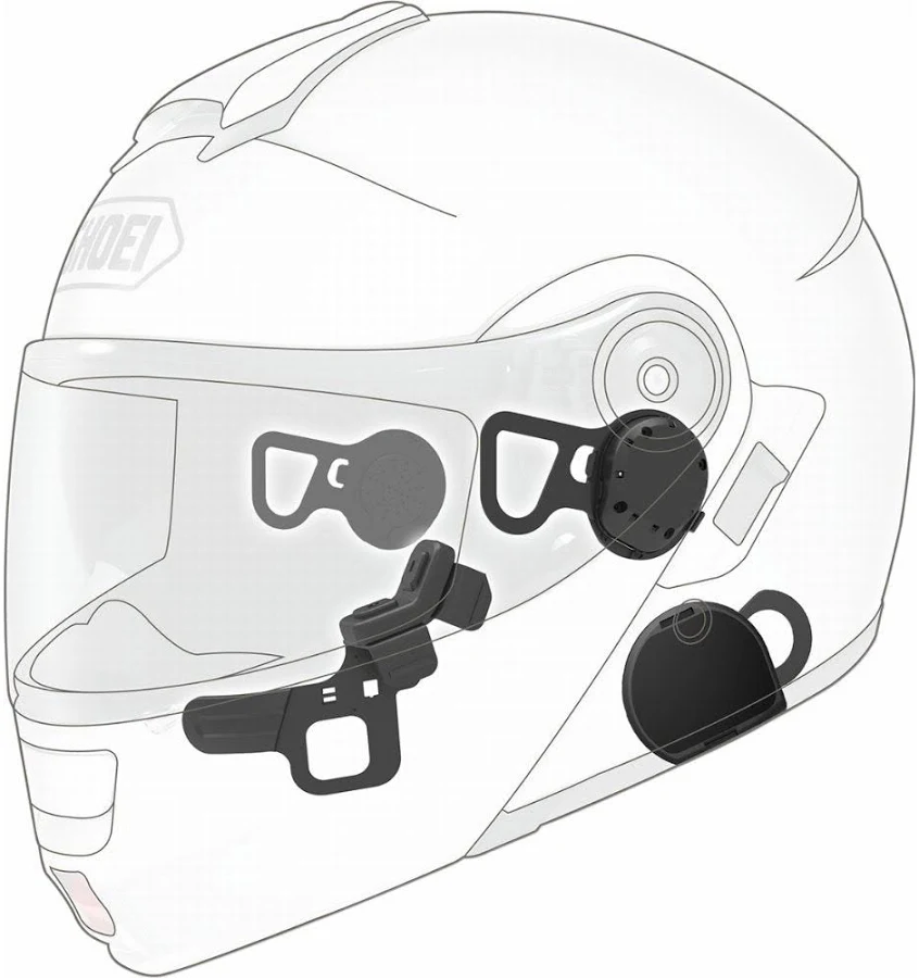 10U BT COMM SYSTEM W/HANDLEBAR REMOTE FOR ARAI FF CASCO - Image 2