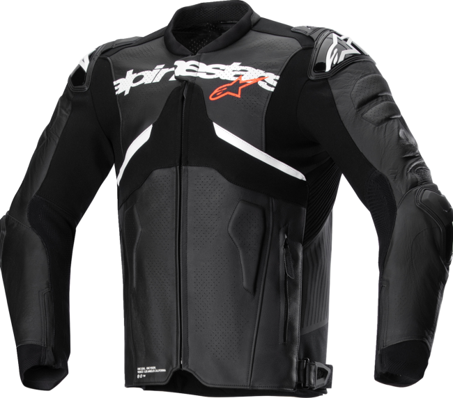 ATEM V5 CUERO CHAQUETA BLK/WHT